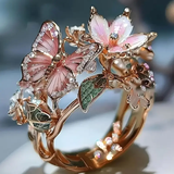 Natural Light Butterfly Zircon Ring