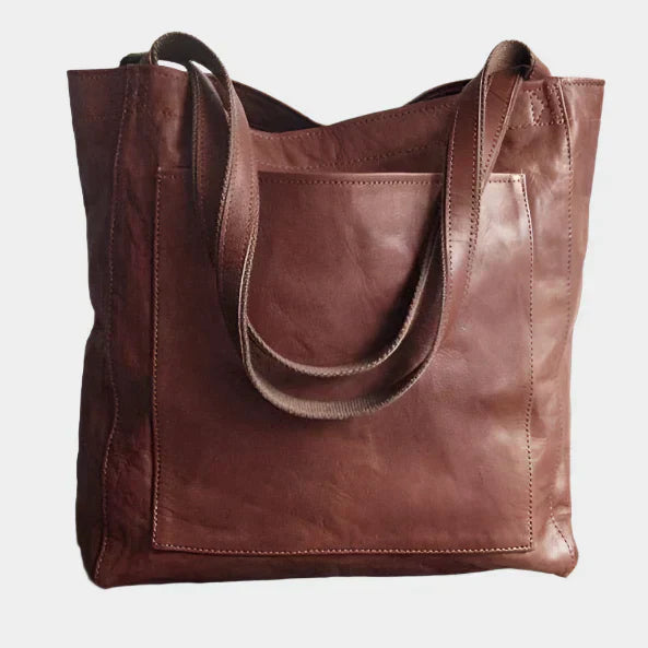 Genuine leather shoulder bag