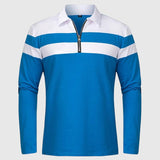 Ábel - Elegant sweater with zipper and stripes