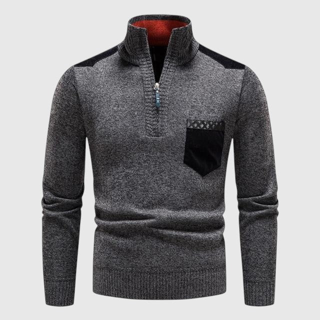 Zsolt - Woollen jumper with zip