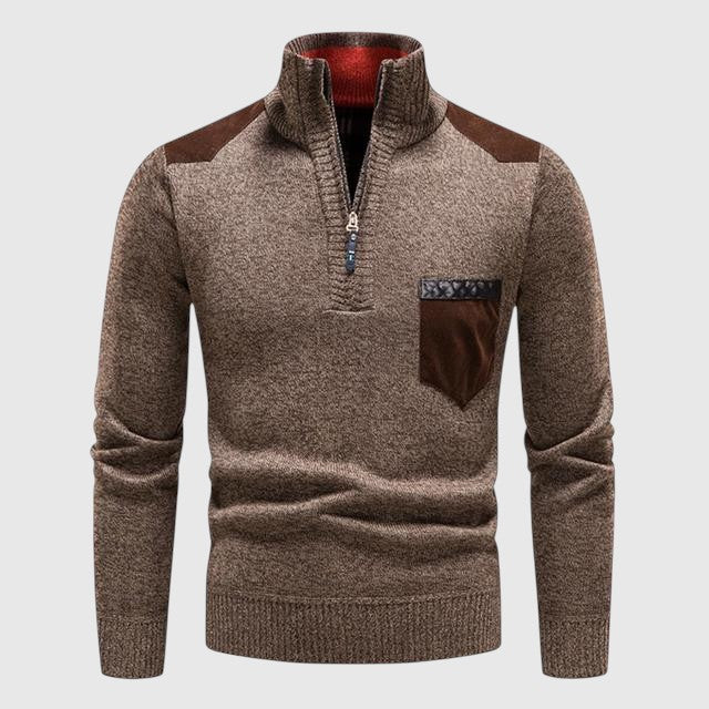 Zsolt - Woollen jumper with zip