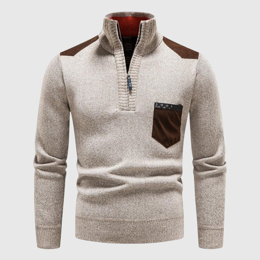 Zsolt - Woollen jumper with zip