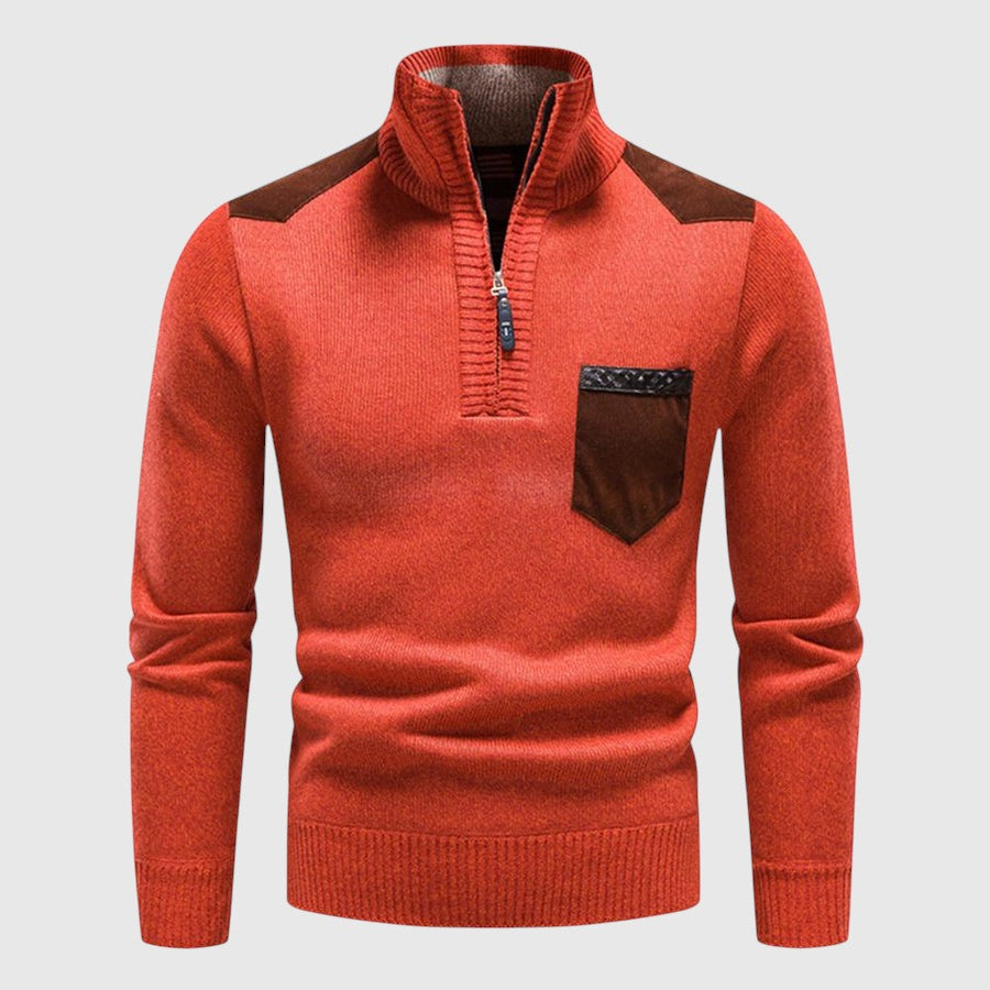 Zsolt - Woollen jumper with zip