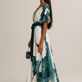 Vanessa - Long Dress with Acrylic Pattern