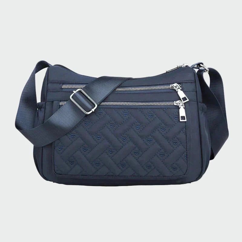 Elegant nylon shoulder bag