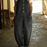 Lenna – Retro Pamut Farmer Overall