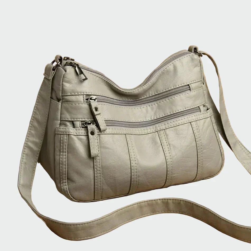Soft leather shoulder bag