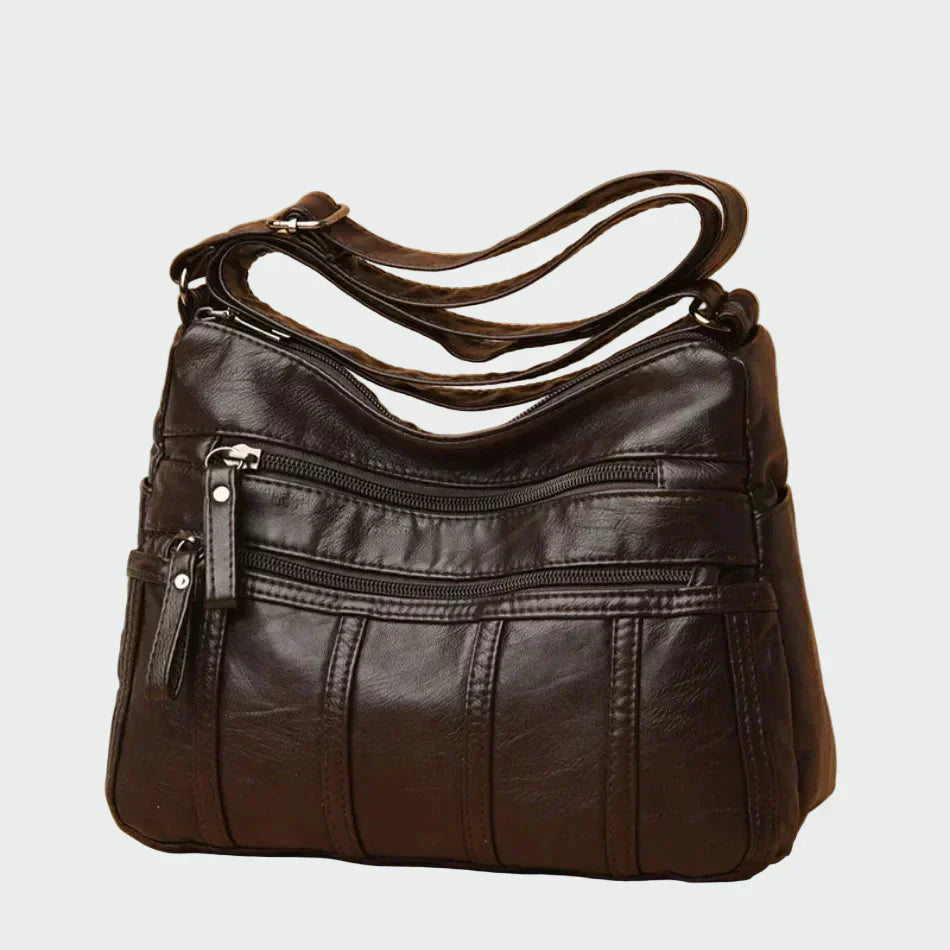 Soft leather shoulder bag
