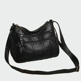 Soft leather shoulder bag