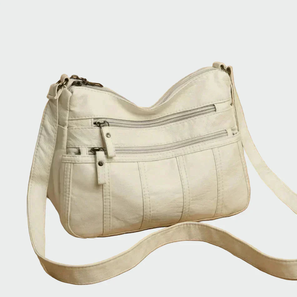Soft leather shoulder bag