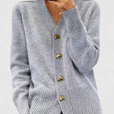 Katrin - Knitted cardigan with heart-shaped buttons