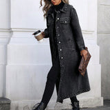 Maya | Fashionable Long Denim Jacket