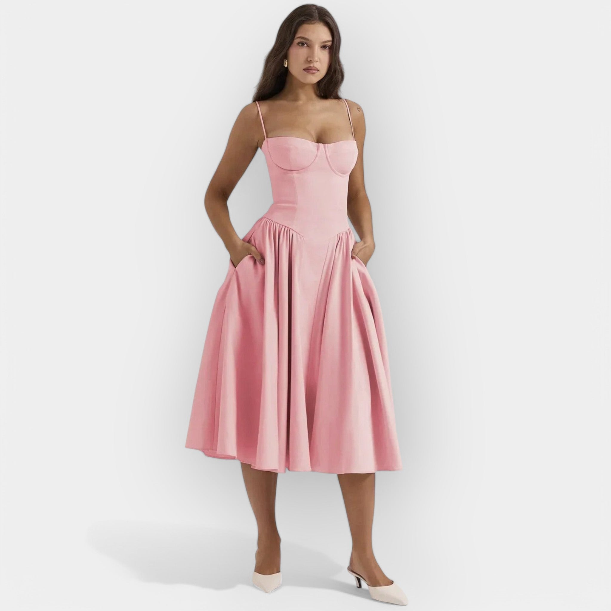 Elegant midi dress for summer