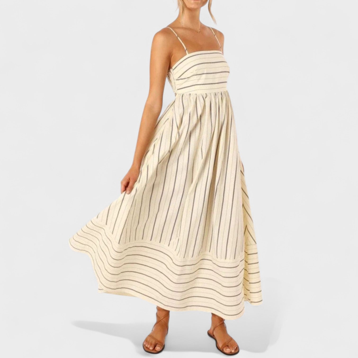 Isabel - Long striped dress